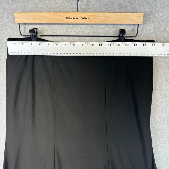 Antthony Original Skirt Womens Small Black Elastic Waist Pull On Midi Pockets - Picture 5 of 13
